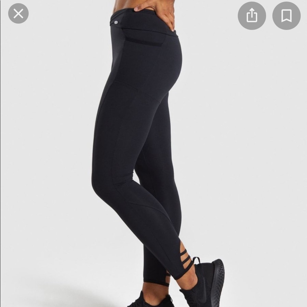 Black GymShark Poise Leggings